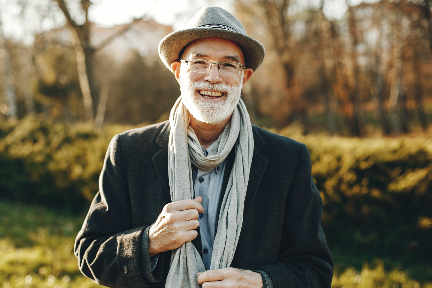 a man wearing a hat
